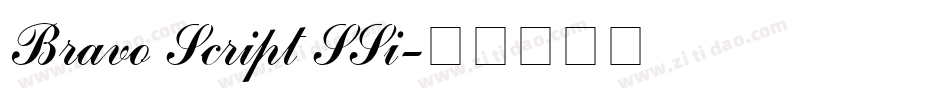 Bravo Script SSi字体转换